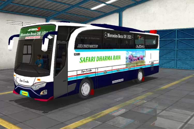 Game Bussid Livery Bus Safari Dharma Raya